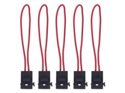 Conjunto De 5 Suportes Para Fusíveis Automotivos Com Fusível 15a, À Prova D'água, 14awg, 30a