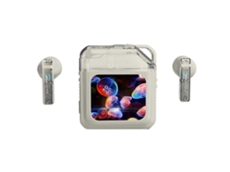 Fones De Ouvido Bluetooth Com Tela Sensível Ao Toque Led Colorida, Redução De Ruído Ativa, Anc Smart True Wireless Earbuds Ly Ebike
