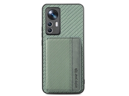 Capa Para Celular Com Suporte Para Cartão E Adesivo Magnético Na Parte Traseira, .verde, Redmi Note 9 4g (internacional) / Xiaomi 10x 4g Redmi Note 9