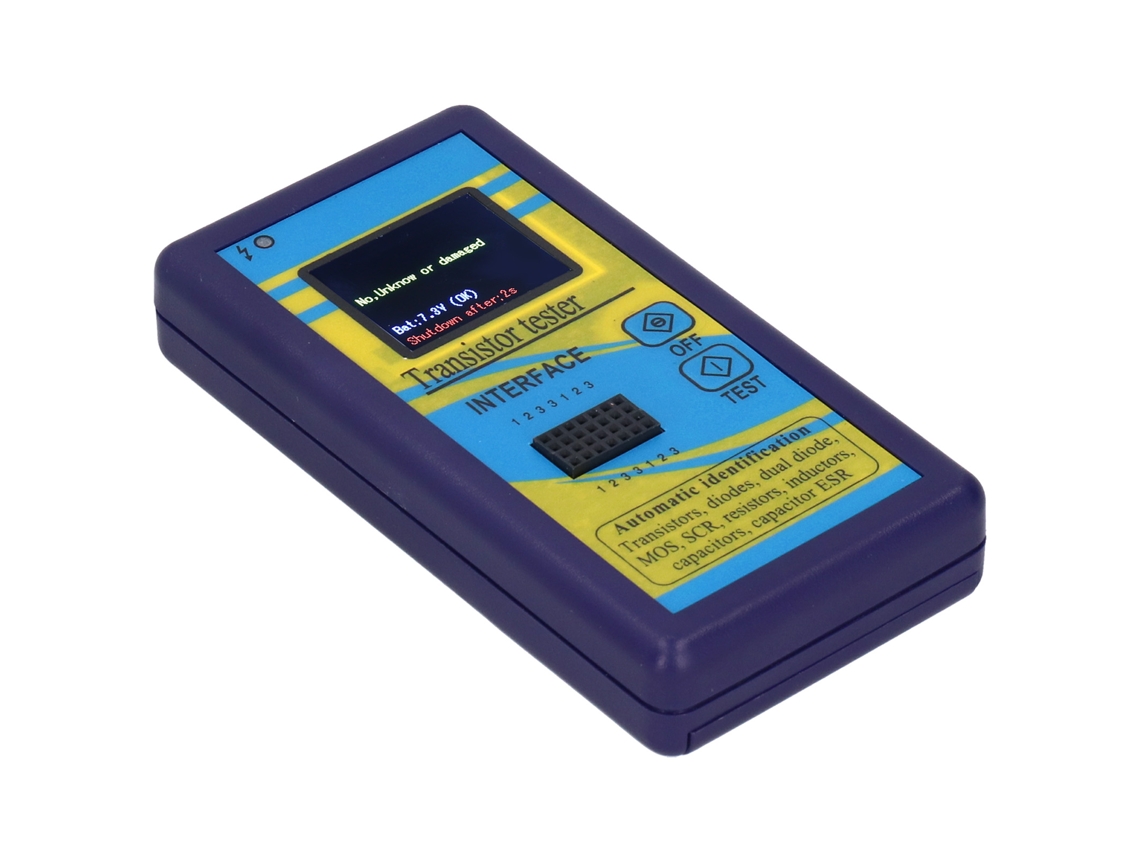Testador De Transistores M328 Com Display Azul