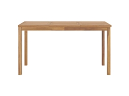 Mesa de Jantar para Jardim 140x80x77 em Madeira Maciça de Teca - EXCLUSIVO DA MAISON