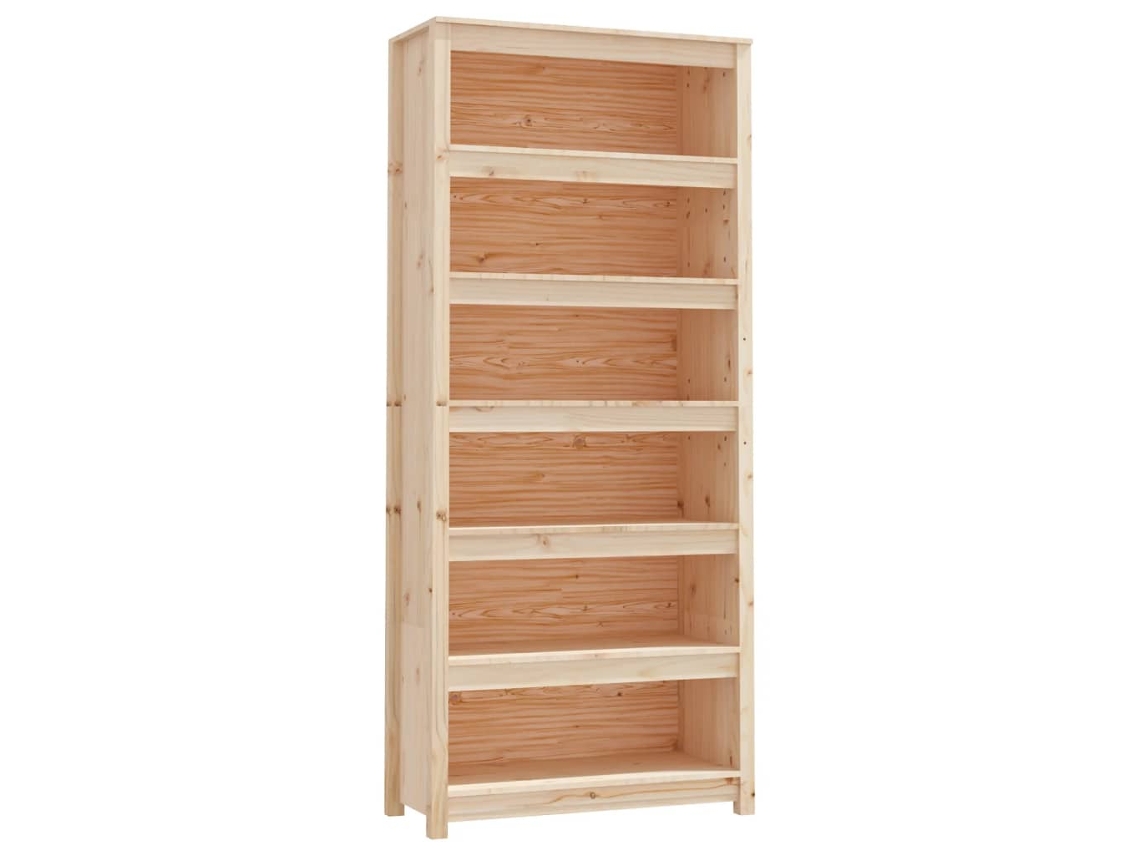 Book Cabinet, Book Cabinets Vidaxl Marrom Madeira De Pinho (n/a)