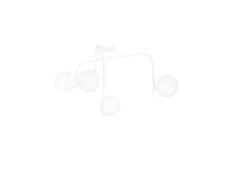 Candeeiro de Teto Kalf Aço Branco 91X48X40 Cm EPIKASA