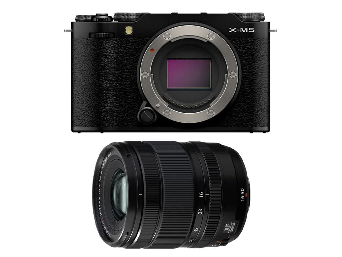 Fujifilm X-m5 Preta + Lente Xf 16-50mm F/2.8-4.8 R Lm Wr