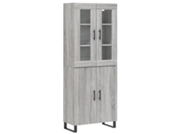 Highboard, Highboards Vidaxl Cinzeto Madeira Processada (n/a)
