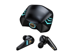 Fones De Ouvido Sem Fio Bluetooth, Cancelamento De Ruído Inteligente, Bateria Com Duração De 16 Horas, Preto