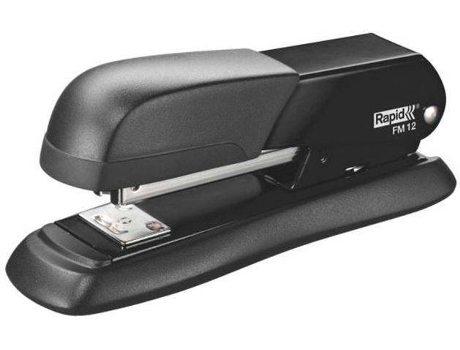 Agrafador FM12, Agrafos Nº. 24/6, 26/6, Capacidade para 25 Folhas, Metal, Plástico ABS, Preto