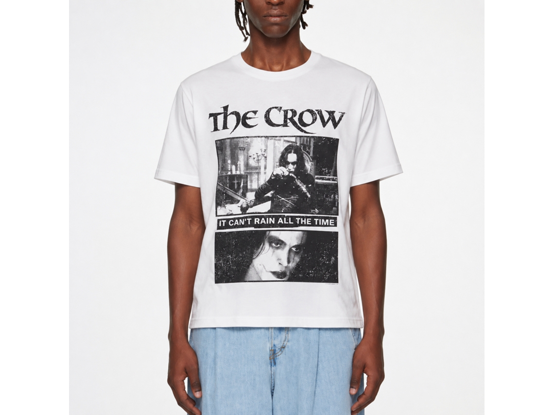 Rockinstone The Crow Movie Squares White Adult T-shirt Size:xxl