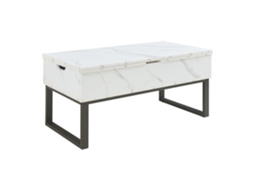 Mesa De Centro Haarlem Con Gaveta 90x50x41 Cm Cincento Claro [EN.CASA]