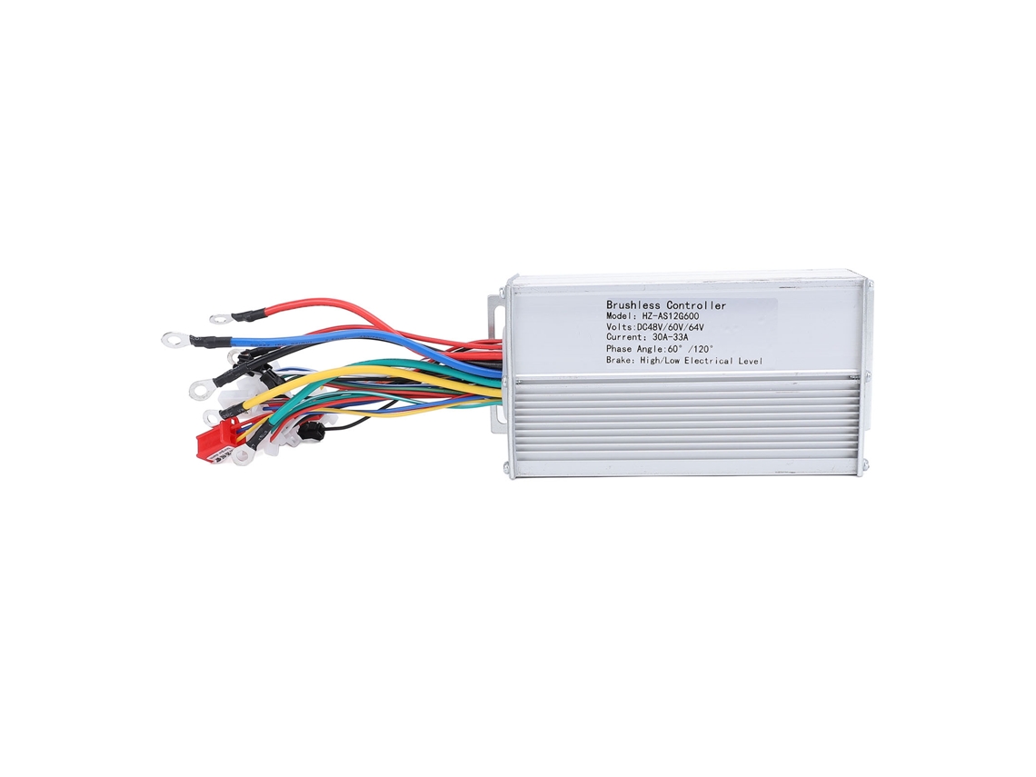 Controlador de motor Mali sem escova, 600w, 48v-64v, dissipador | S/MARCA