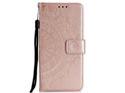 Capa De Celular De Pu Com Padrão De Mandala Impressa Para Xiaomi Redmi Note 5 Pro (câmera Dupla)/redmi Note 5