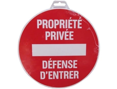 Placa De Proibição Redonda 300mm Propriedade Privada Novap 4061368