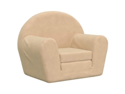 Kids' Sofa Bed, Kids' Sofa Beds Vidaxl Creme Poliéster (n/a)