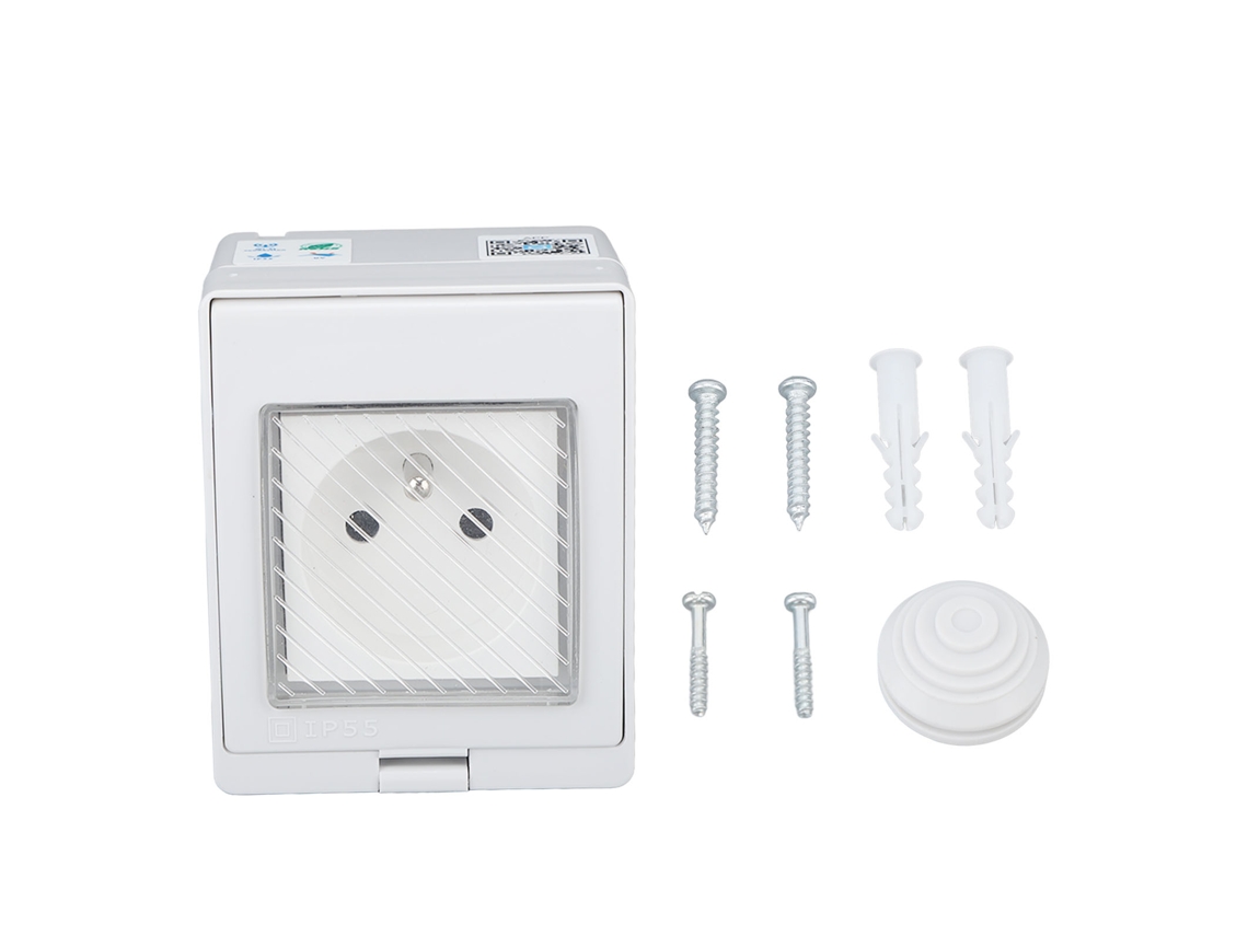 Conexão Wi-Fi inteligente (Prova d'água IP55, controle remoto por aplicativo)