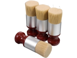 Conjunto De 4 Pincéis Para Cera Em Couro E Madeira, Cerdas Macias, Aplicador Ergonômico, Cuidados Com Carros E Móveis.