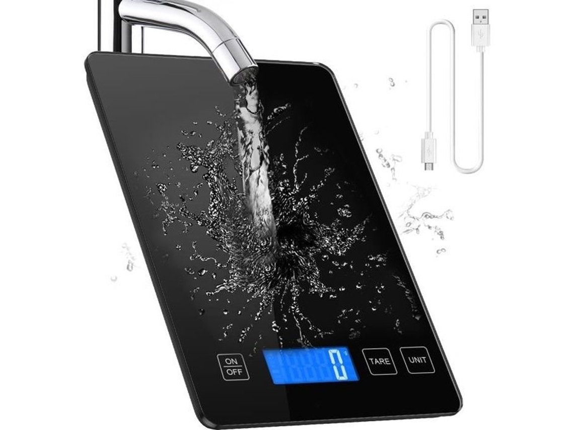 Lurelia Balança De Cozinha, 10 Kg, 1 G, Lcd, Aço Inoxidável