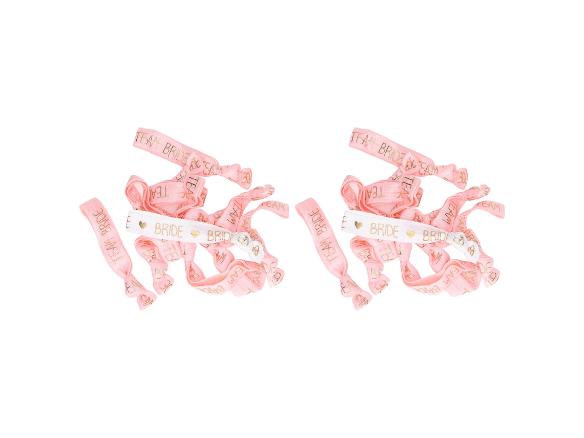 Elasticos de Cabelo Bride Tribe 22 Peças Rosa Branco Hm2242302