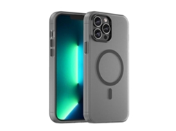 Capa Híbrida Translúcida Para Iphone 13 Pro Max - Tpu E Pc Com Magsafe | Fosca - Preta