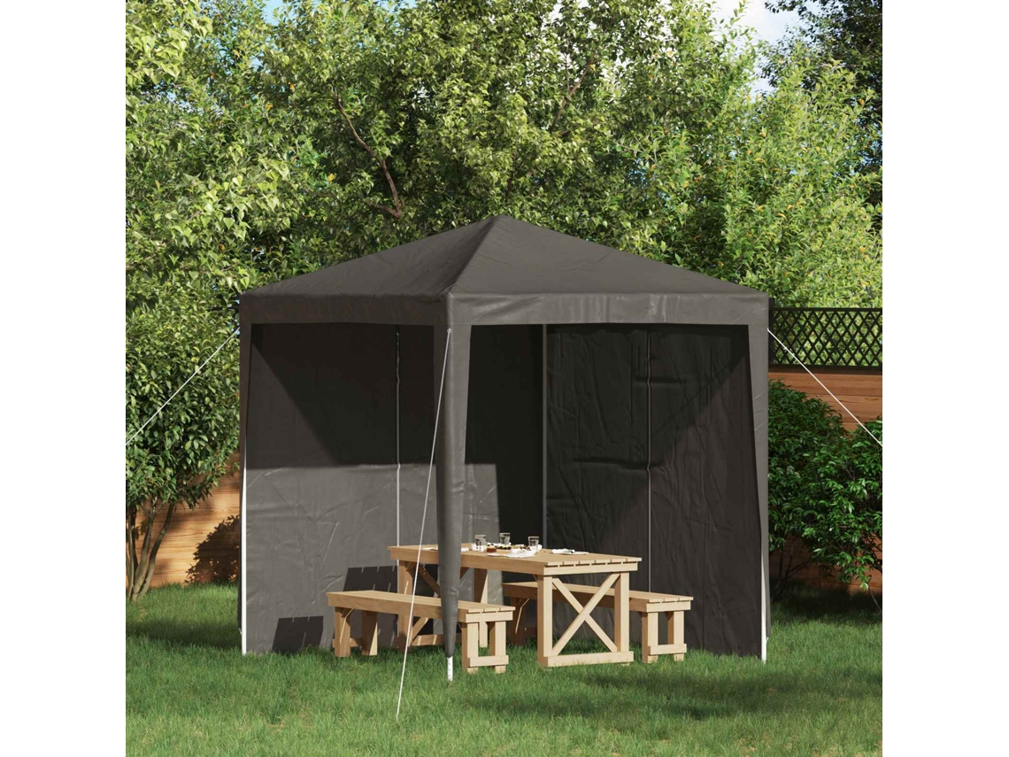 Vidaxl Lateral De Tenda Para Festa 2 Unid. 200 X 195 Cm Antracite