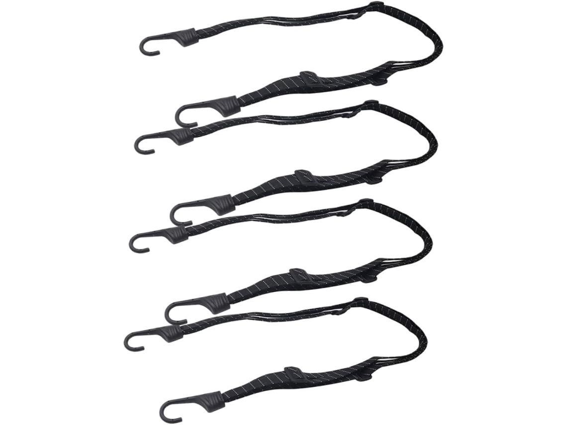 Conjunto De 4 Cintas Amarração Em Nylon Luxshiny Com Gancho Ajustável Bagagem Bicicleta, Cinta De Segurança