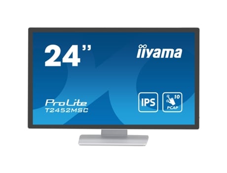 Monitor IIYAMA ProLite T2452MSC-W1 (Preto - Full HD - Flicker free - 23,8' - 14 ms)
