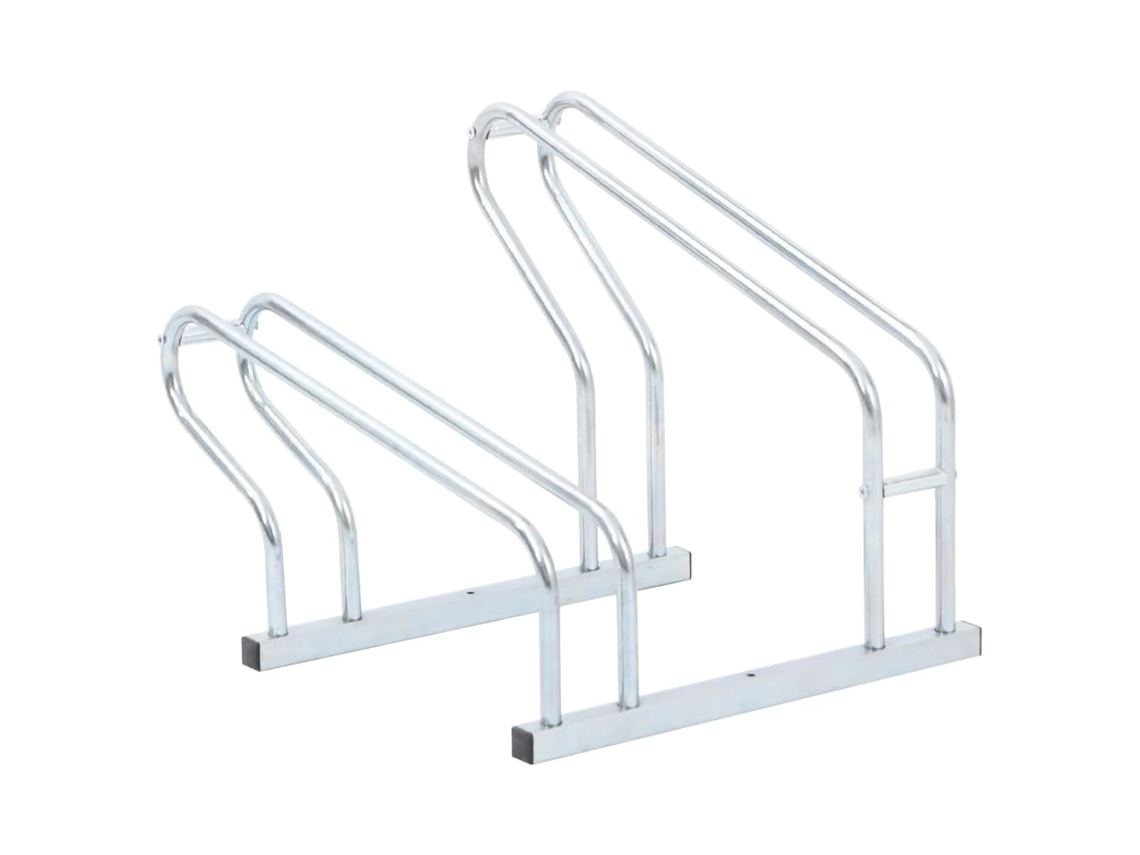 Vidaxl Suporte Independente Para 2 Bicicletas Aço Galvanizado