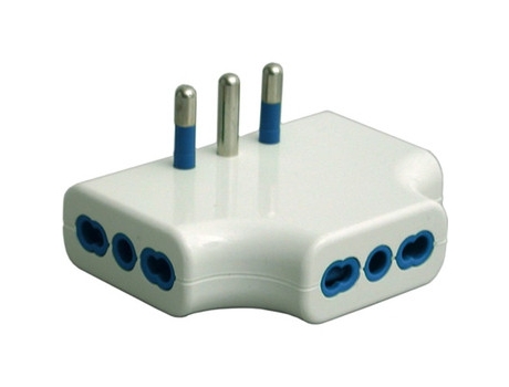 87220 G Adaptador de tomada elétrica tipo L Branco Garanti (it)