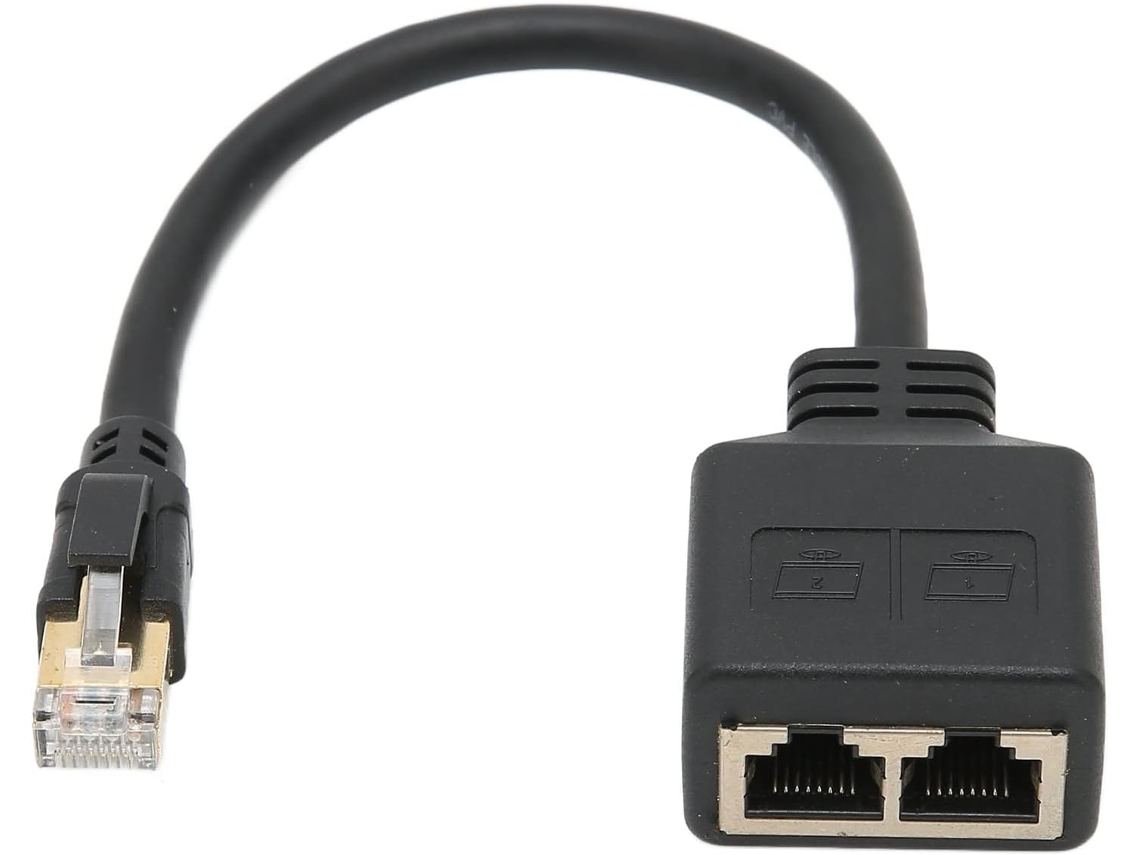 Cabo Divisor Ethernet Rj45, Modelo Mais Recente De 2025, Rede Rj45 1 Macho Para 2 Fêmeas, Adequado Conectores Tomada Lan Cat7.-aquaforge