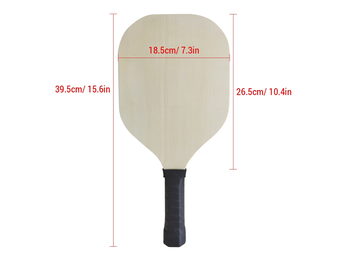 Base de pickleball de madeira faça você mesmo na cor branca, raquete esportiva para uso externo e interno.