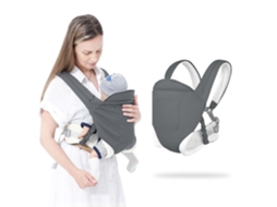 Porta-bebés ajustável e respirável com capacidade de carga de 25 kg, cinza Digitallab