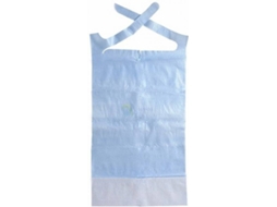 Babete Impermeável Azul Com Bolsa 37x60cm (100un.)
