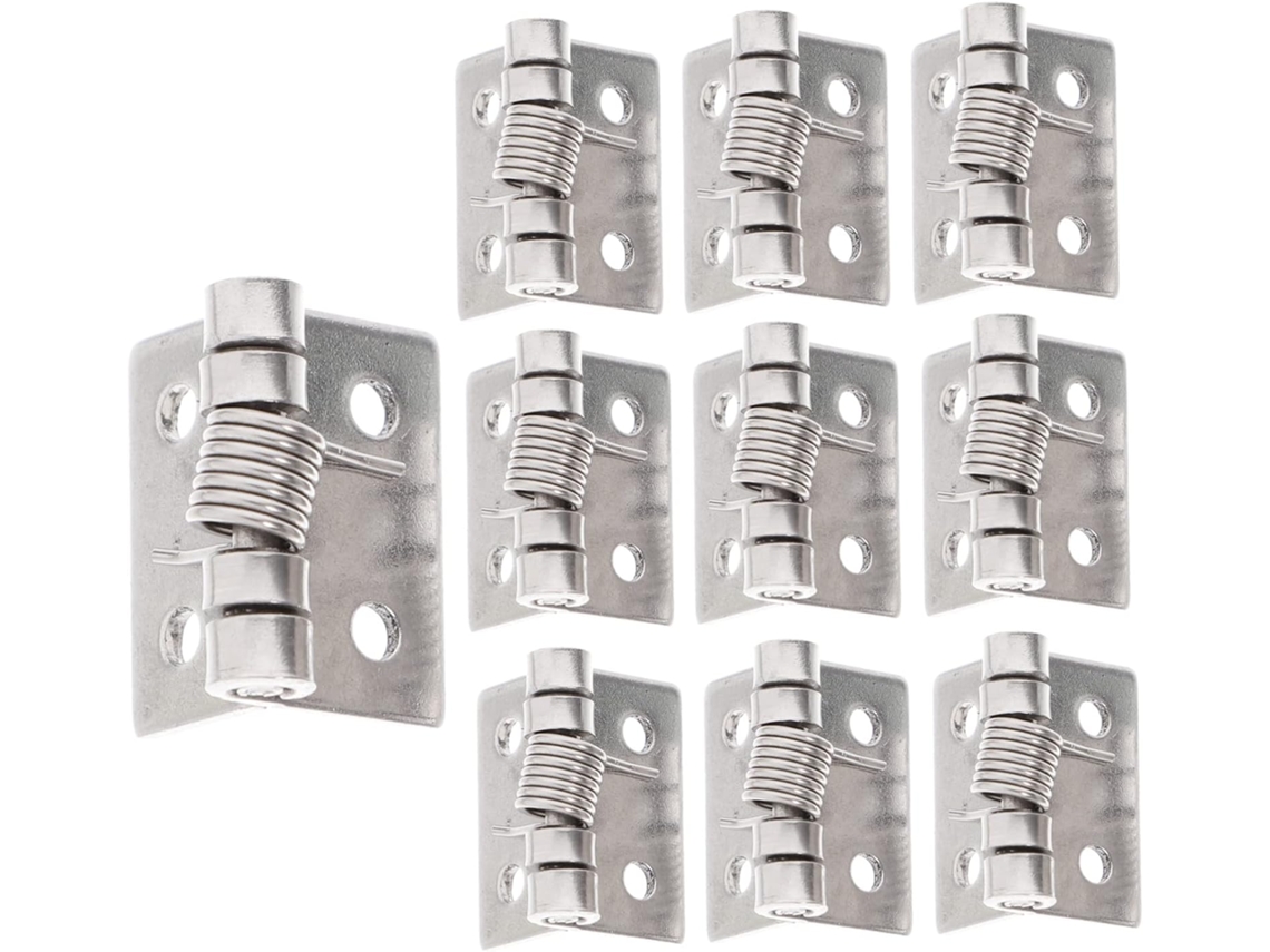 Conjunto De 10 Dobradiças Mola Em Aço Inoxidável, Pequenas Com