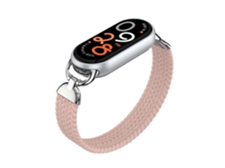 Pulseira De Nylon Trançado Com Um Único Pino Metálico Para Xiaomi Smart Band 10/9/8