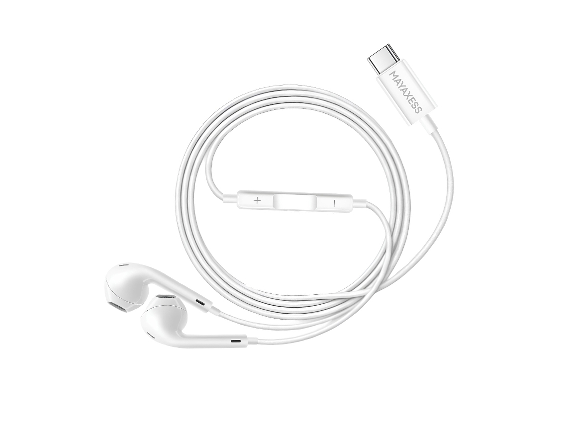 Fones de Ouvido MAYAXESS com fio USB-C, microfone para Honor Magic 8 Pro