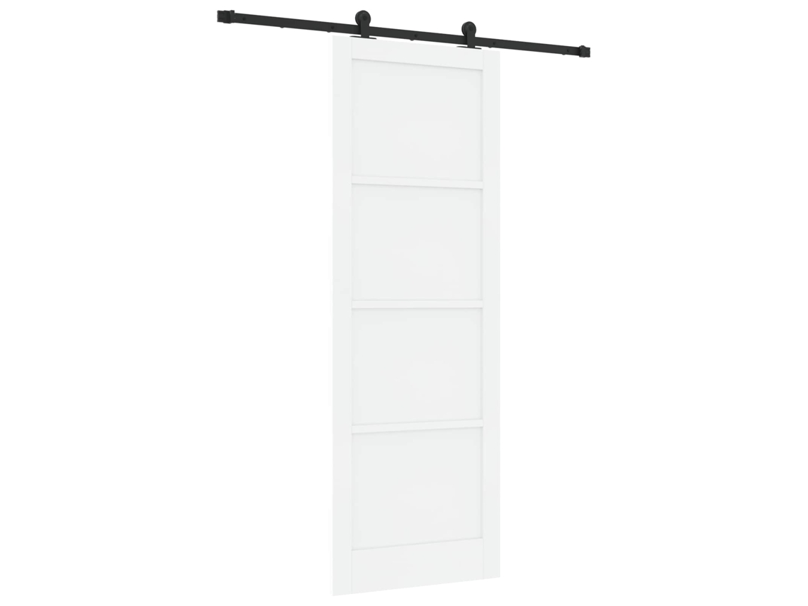 Porta Deslizante Branco e Preto 83 X 232 Cm MAISON EXCLUSIVE