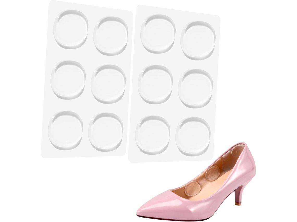 Adesivos Antiderrapantes Transparentes Para Sapatos De Salto Alto Femininos, 6 Pares De Pu Ultrafinos E Práticos Para