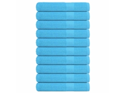 Vidaxl Toalhas Frogn 10 Pcs 100x200 Cm 360 G/m² Turquesa