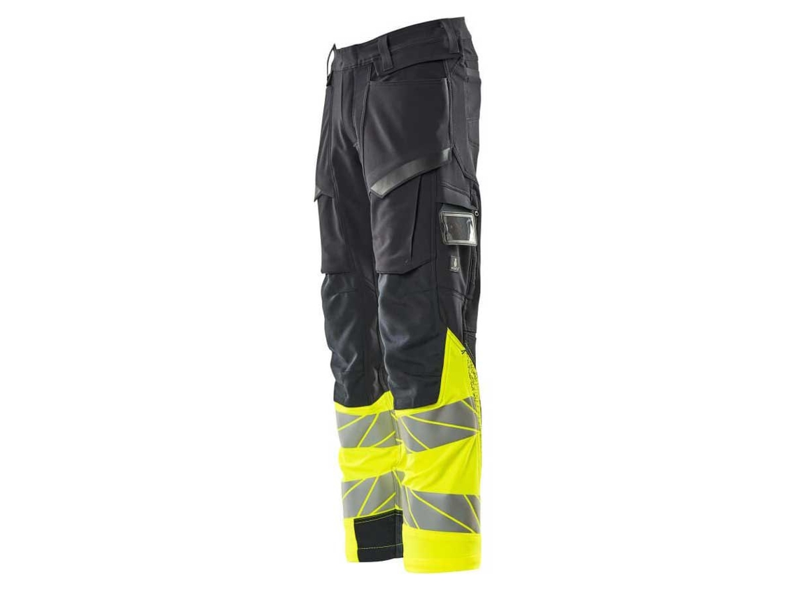 Calças Grandes Com Bolsos Para Joelheiras Accelerate Safe 19179 Amarelo 62 / 32 MASCOT