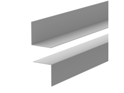 Rodapé Pvc 30x30 Mm Rígido Resistente Uv, 200 Cm, Cinzento