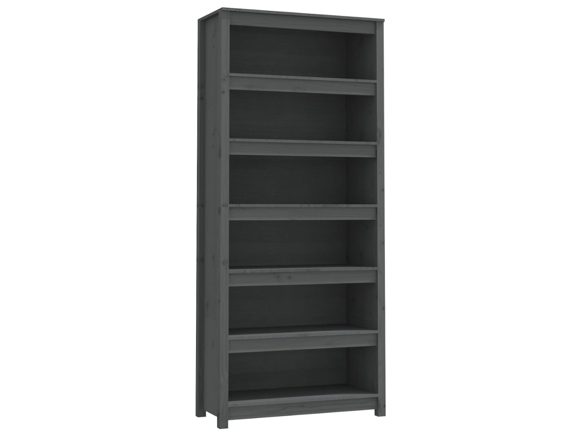 Book Cabinet, Book Cabinets Vidaxl Cinzeto Madeira De Pinho (n/a)