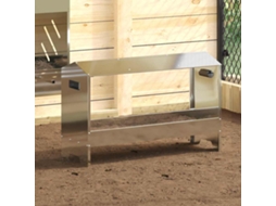 Vidaxl Trófeu De Alimentação Para Frangos Prateado 81 X 32 X 53,5 Cm