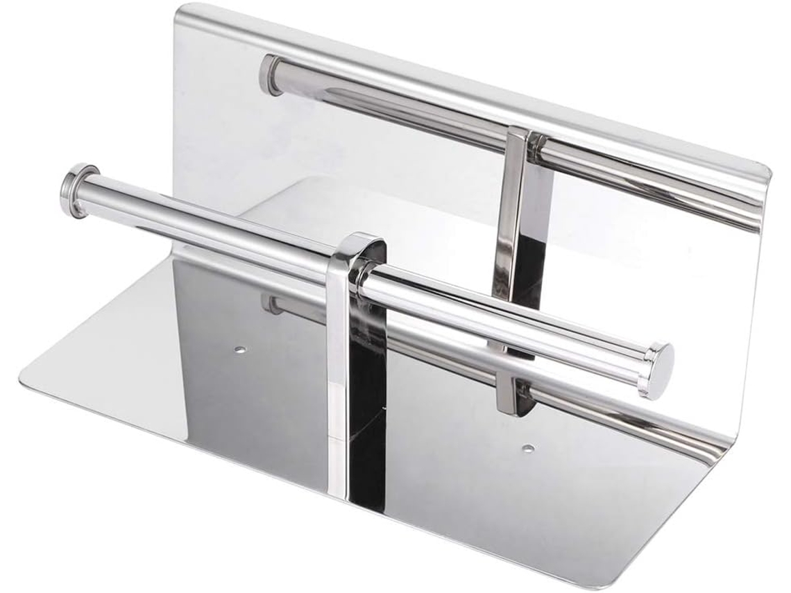 Suporte Para Papel Higiênico Ftvogue, Em Aço Inoxidável 304, Com Suporte Para Celular, Suporte Duplo Para Papel