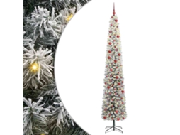 Árvore De Natal Slim Moderna Vidaxl Verde Pvc (270 Cm)