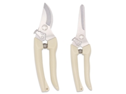 2pcs Tesouras de Poda Jardim com Lâmina Curva e Alça Ergonômica, Aço Inoxidável, Bypass