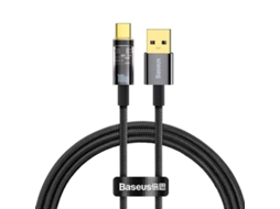 Cabo de Carregamento Rápido de Dados Usb-C com Desativação Automática 100 W BASEUS Explorer Series