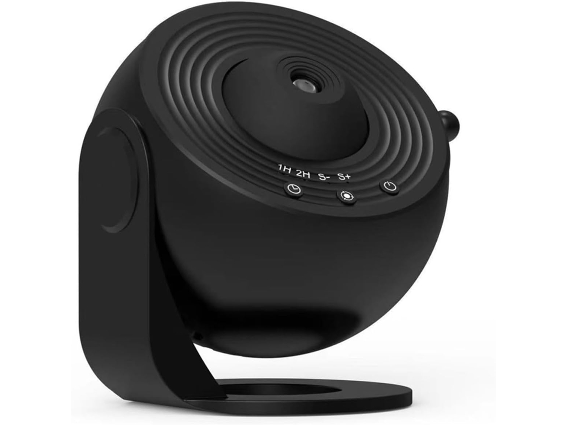 Projetor de estrelas com rotação de 360°, luz noturna e lâmpada de projeção.