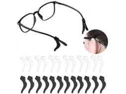 12 Pares de Garre Oreja Antejos, Antideslizantes Cómodos Retenedores Anteojos Elásticos Silicone para Ga Fas Sol Gafas Leitura GOKOCO