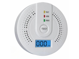 Detector Monóxido Carbono Co Alarme Led Botão Silenciar