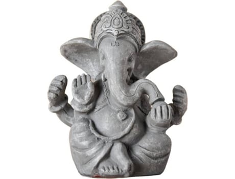 Peça Decorativa ZEN'LIGHT Ganesh (Cinzento - 8x6x12 cm - Resina)