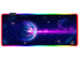Mousepad Gamer Rgb 900 X 400 X 4 Mm Xxl Grande Com Bordas Desfiadas, Impermeável, Para Mesa Ou Escritório. Olysi Shop